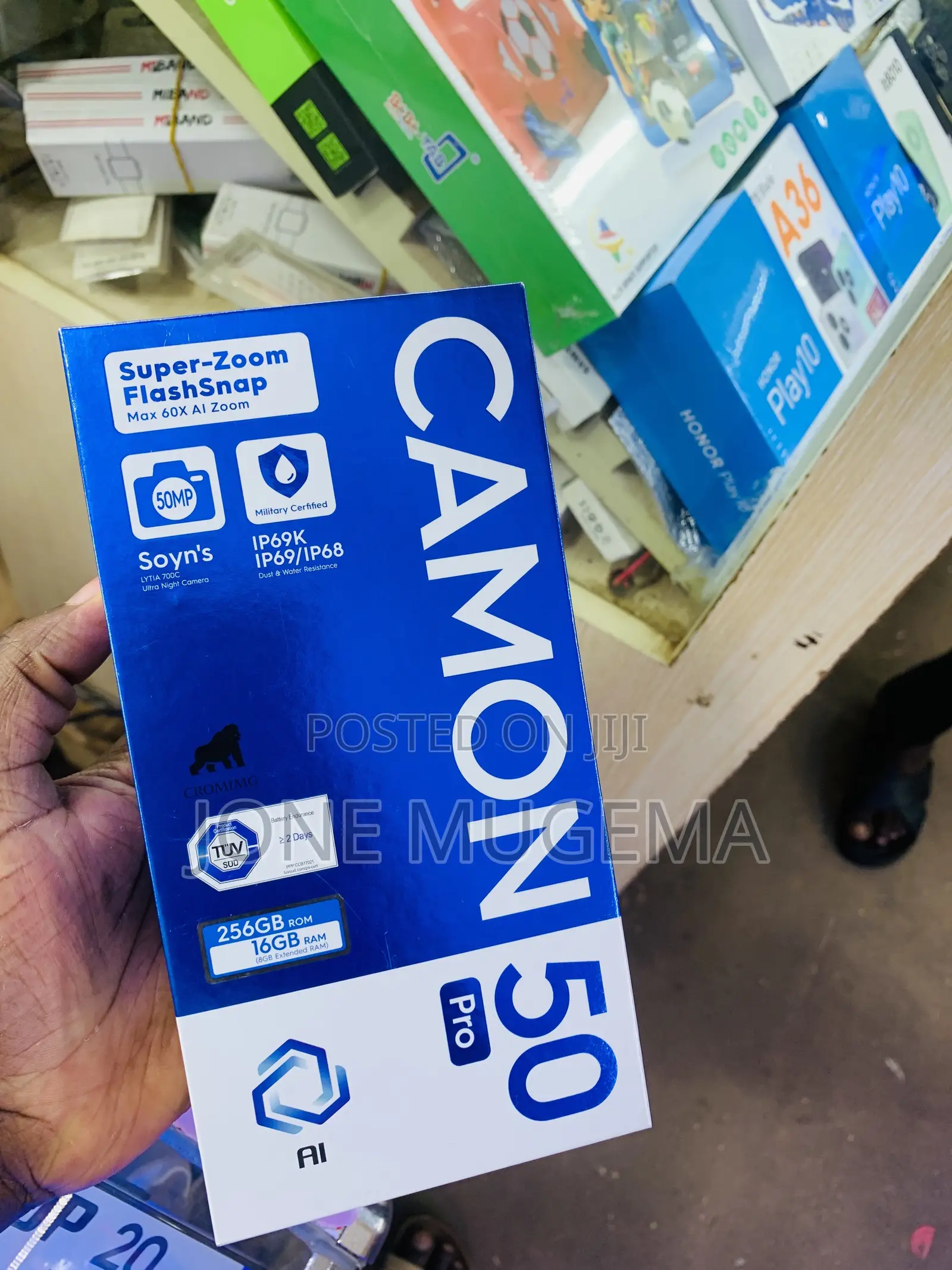 New Tecno Camon 50 Pro 256 GB Black