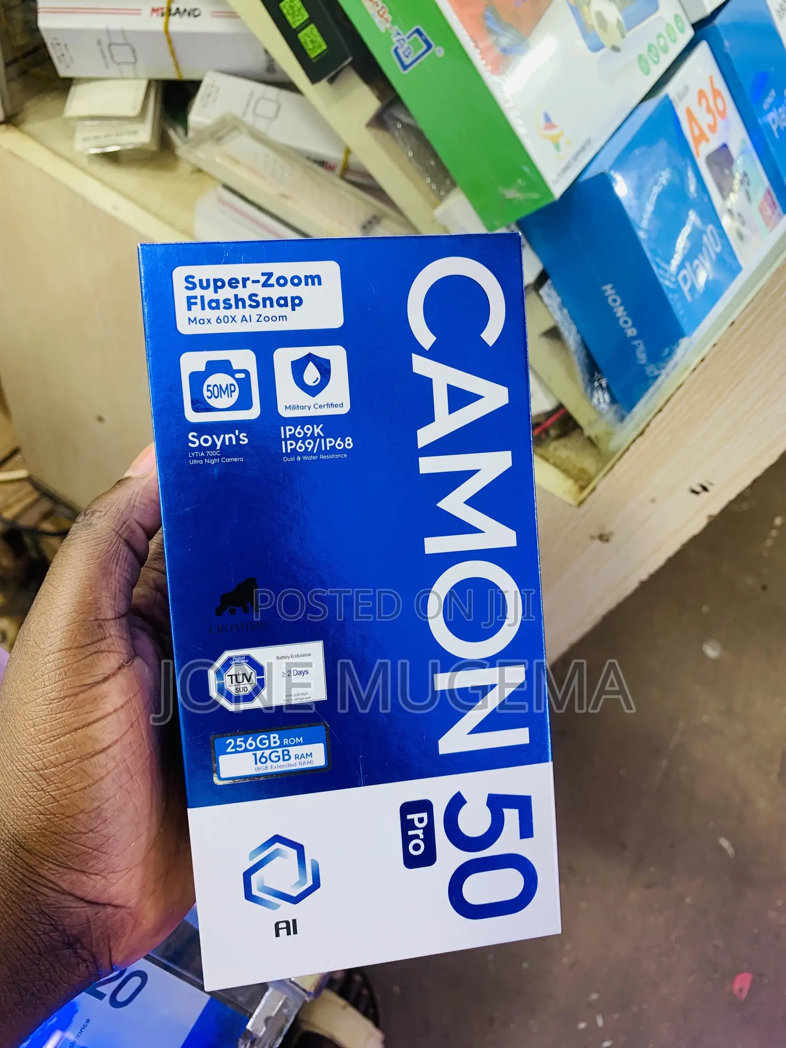 New Tecno Camon 50 Pro 256 GB Black