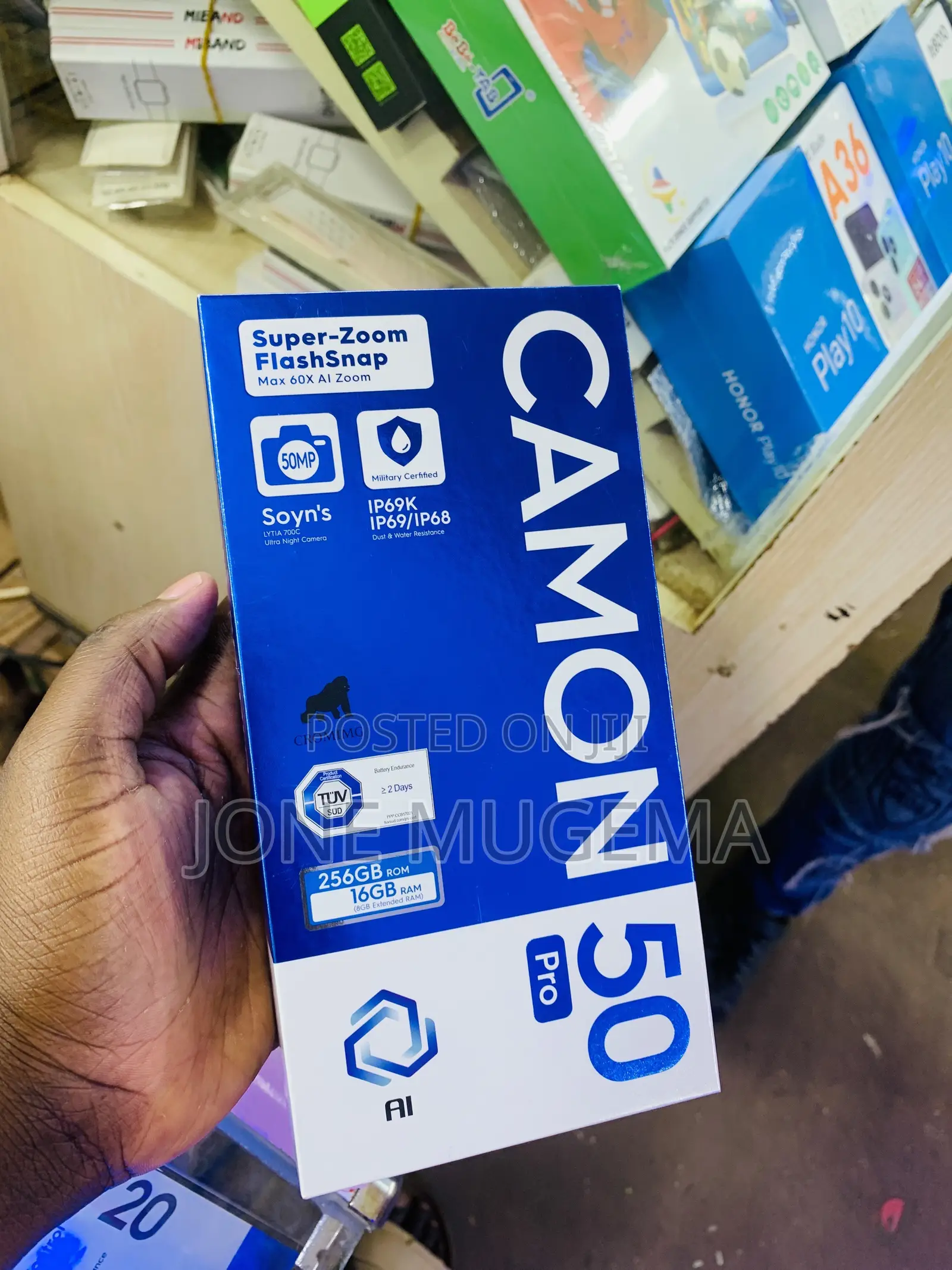 New Tecno Camon 50 Pro 256 GB Black