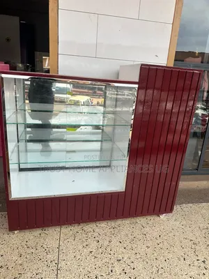 Maroon White Display Counter