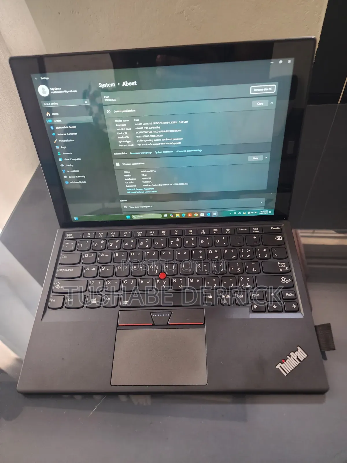 Lenovo ThinkPad X1 Tablet (3rd Gen) 8GB Intel Core i5 HDD+SSD 128GB