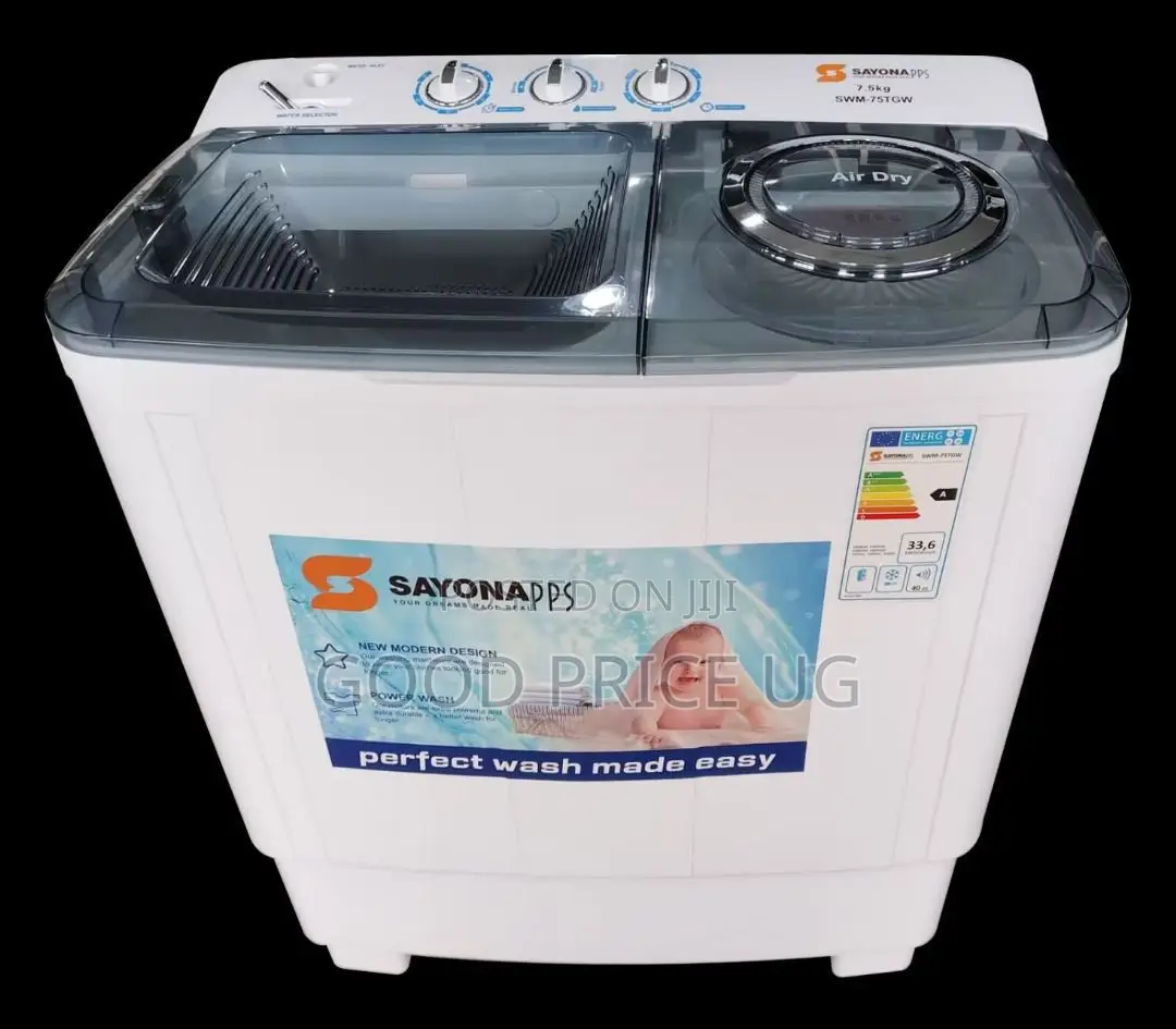 Sayona PPS 7.5kg Twin Tub Washing Machine (Model SWM-75TGW