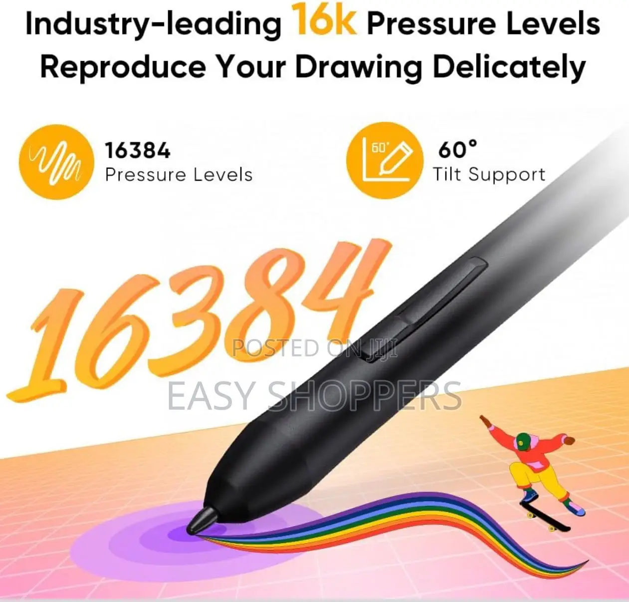 XPPen 6x4 Inch Drawing Tablet With 16384 Pressure Levels IT640 Digital