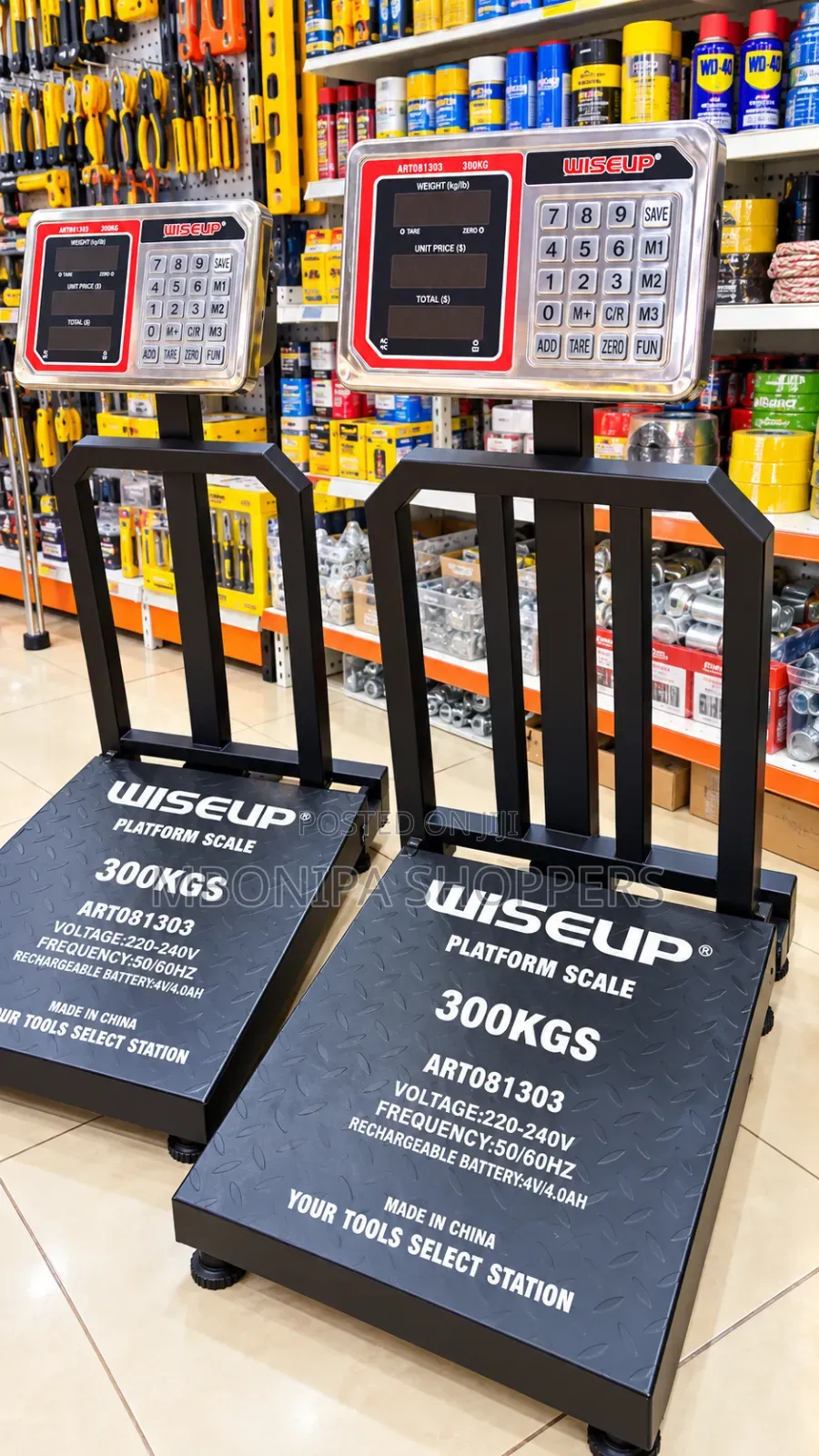 WISEUP Industrial Commercial 300kg Digital Platform Weighing Scale