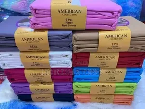 6pc Fitted American Collection Fitted Bed Sheets