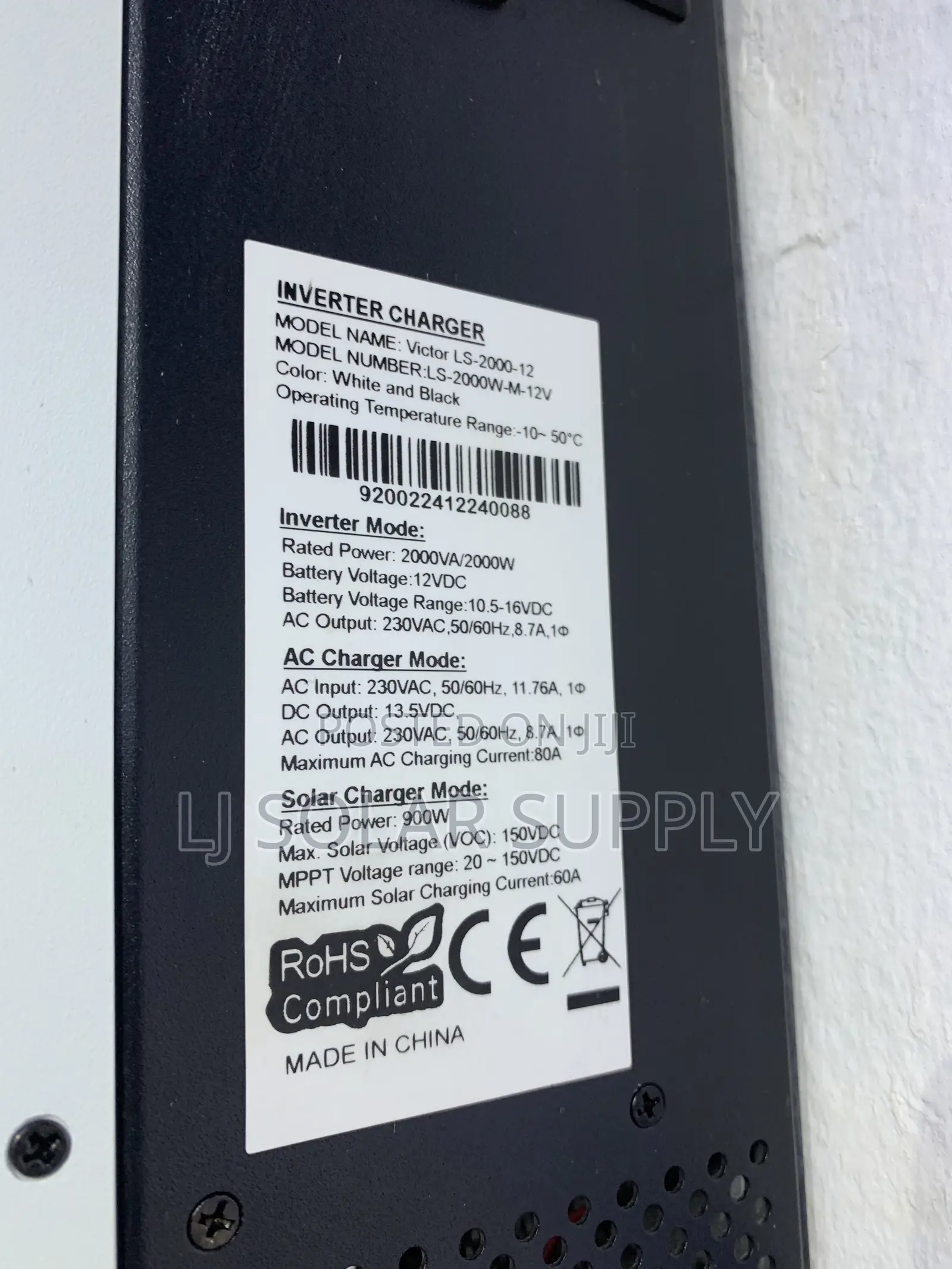 Hybrid Inverter 2000w/12v