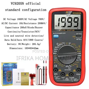 VC9205N VC9208N Electronic Multimeter Digital Universal Meter