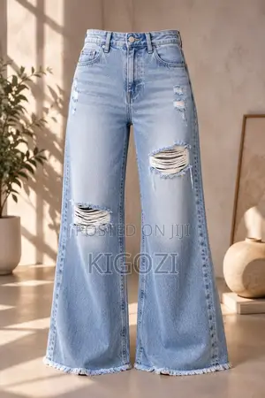 Wide Leg Jeans Available at