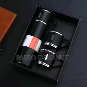 Thermal Vaccum Flask Set With 3 Cups