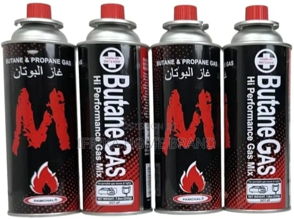 Butane Gas Fuel Canister / Cartridge 4pcs Set