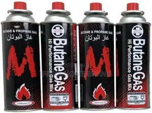 Butane Gas Fuel Canister / Cartridge 4pcs Set