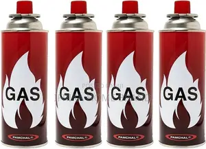 Butane Gas Fuel Canister / Cartridge 4pcs Set