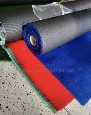 Blue and Red Grass Carpet Per Square Meter
