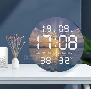 Moon-Design Digital LED Wall and Desk Clock
