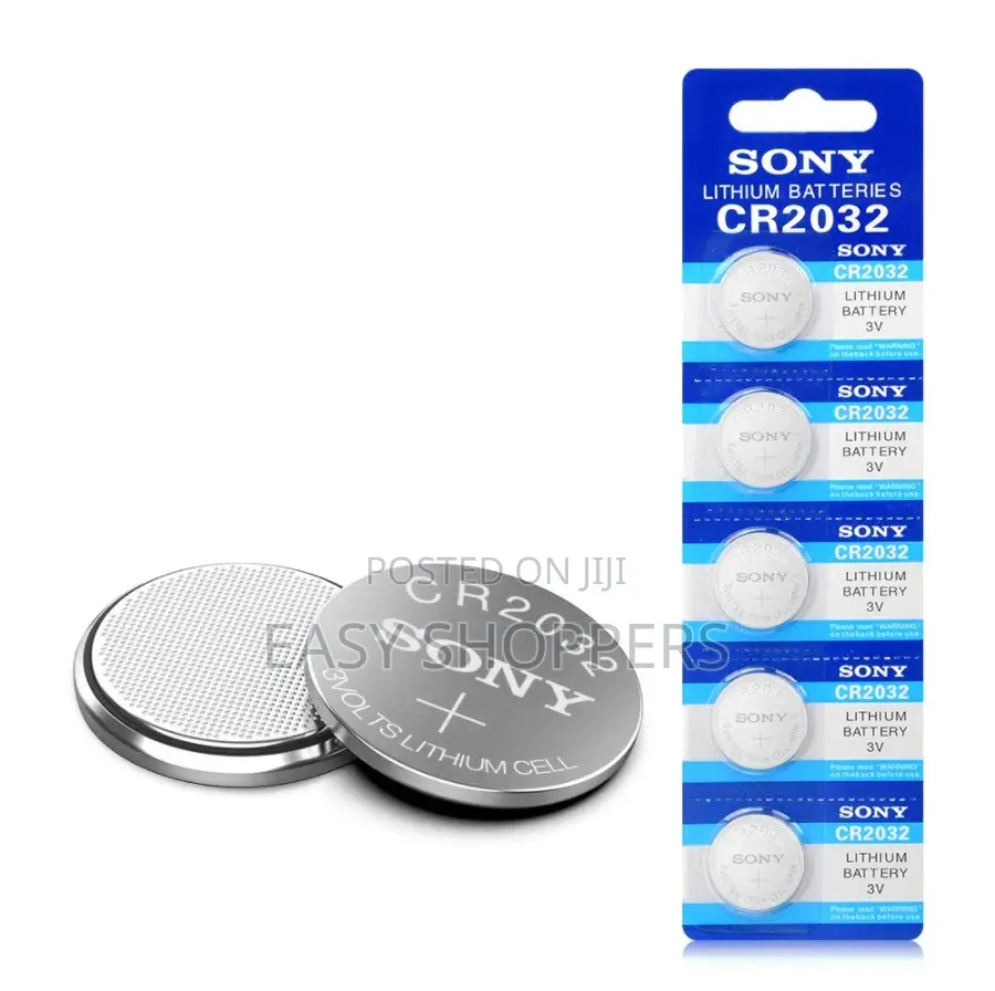 3V 5Pcs SONY CR2032 Lithium Button Batteries ECR2032 BR2032 Coin Cell