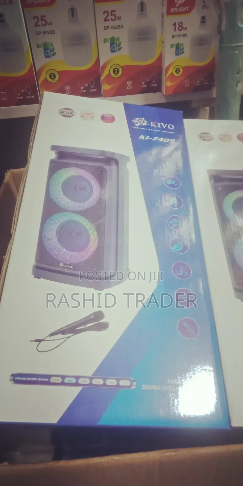 Portable Battery Speaker With Microphone