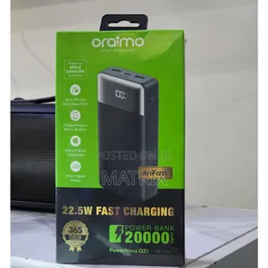 Oraimo 20000mAh PowerNova Q21 22.5W Fast Charging Power Bank