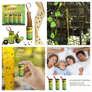 4pcsbSticky Hanging Fly Trap Catcher