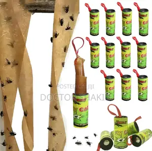 4pcsbSticky Hanging Fly Trap Catcher