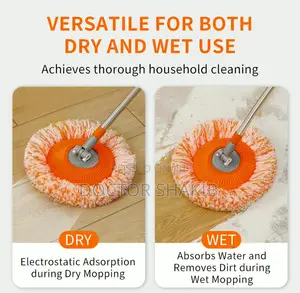 Rotatable Cleaning Mop With Adjustable Long Handle