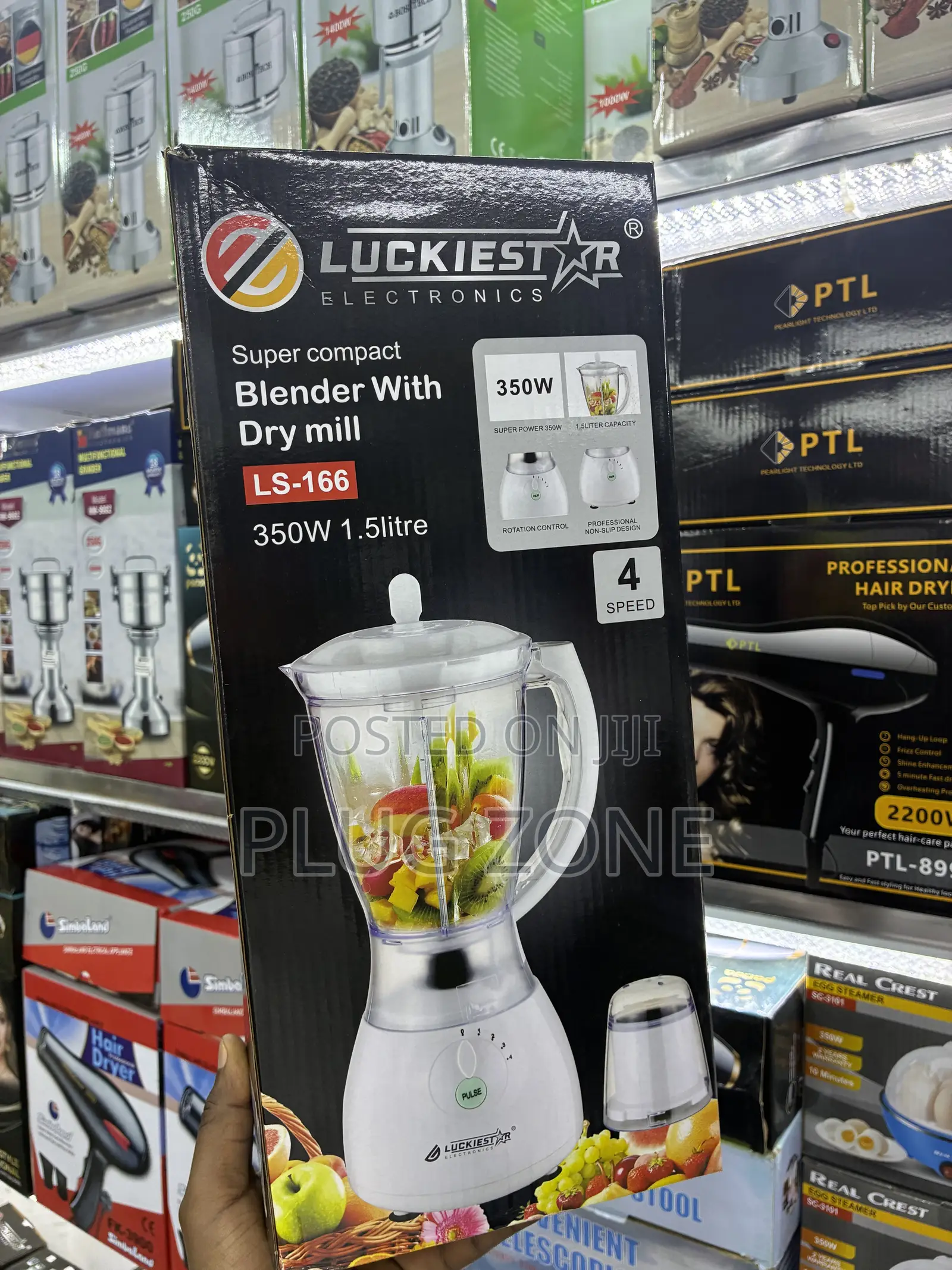 Luckiestar Blender With Dry Mill 1.5L