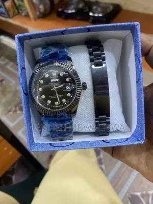 Men’s Black Rolex Watch With Bracelet