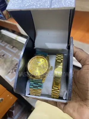 Men’s Gold Rolex Watch With Bracelet