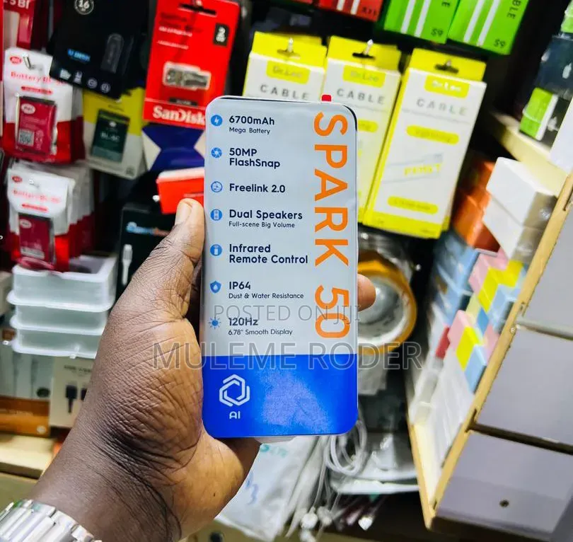 New Tecno Spark 50 128 GB Gray