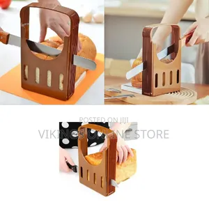 Foldable Plastic Bread Slicer, a Manual Kitchen Tool