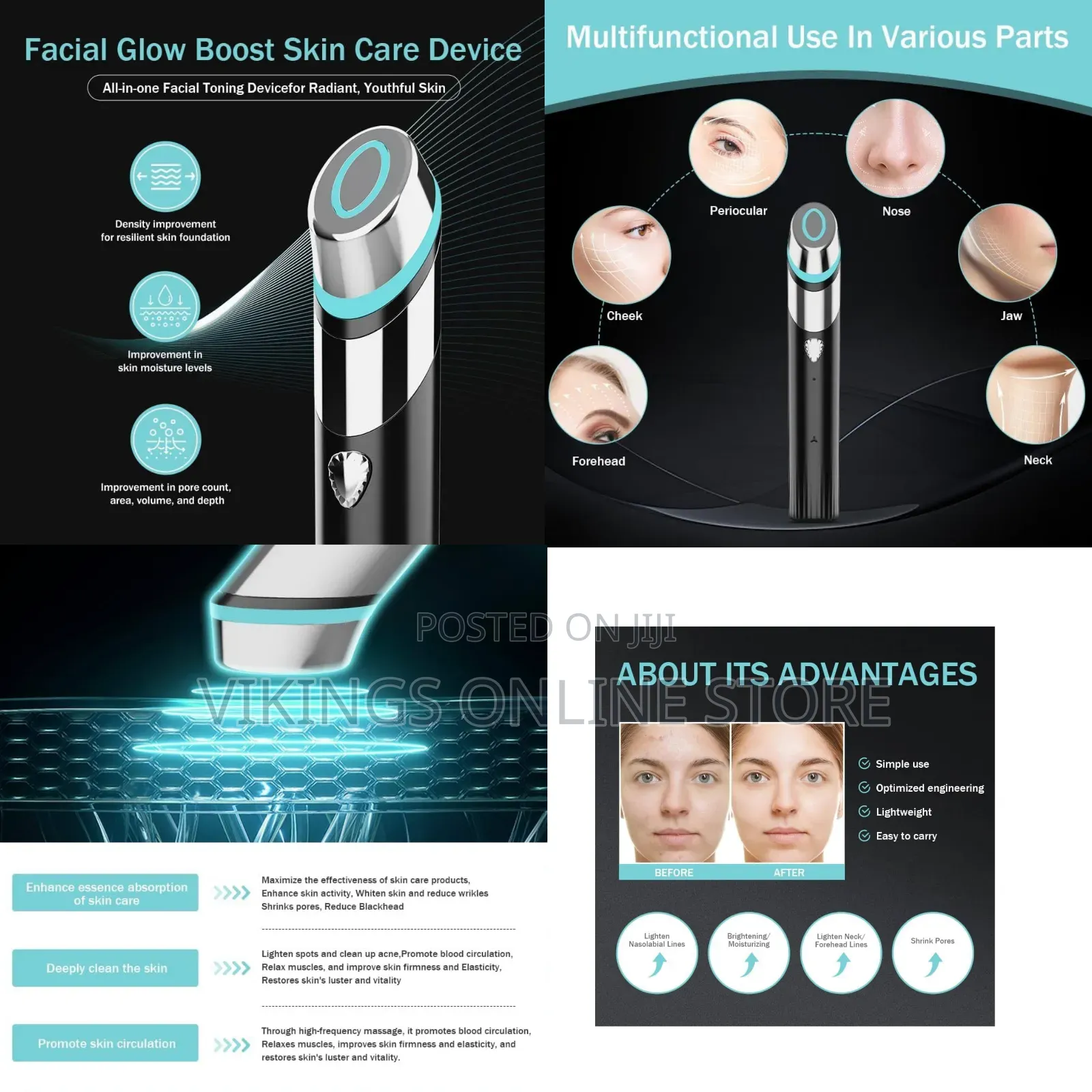Anti Aging Facial Treatment EMS Device Maximum Boosting Skin Care