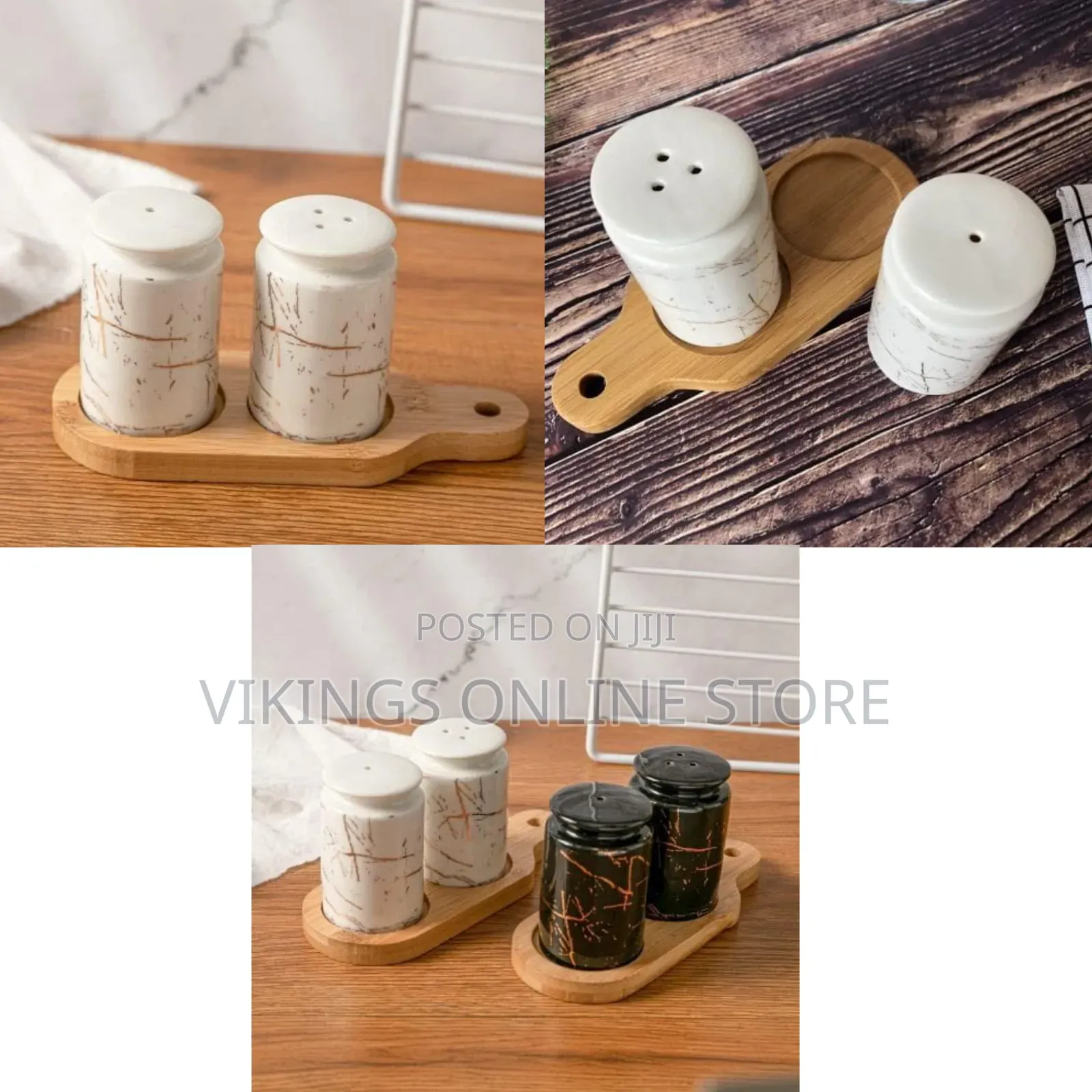 CakeMatters Classic Porcelain Salt and Pepper Shakers for Table