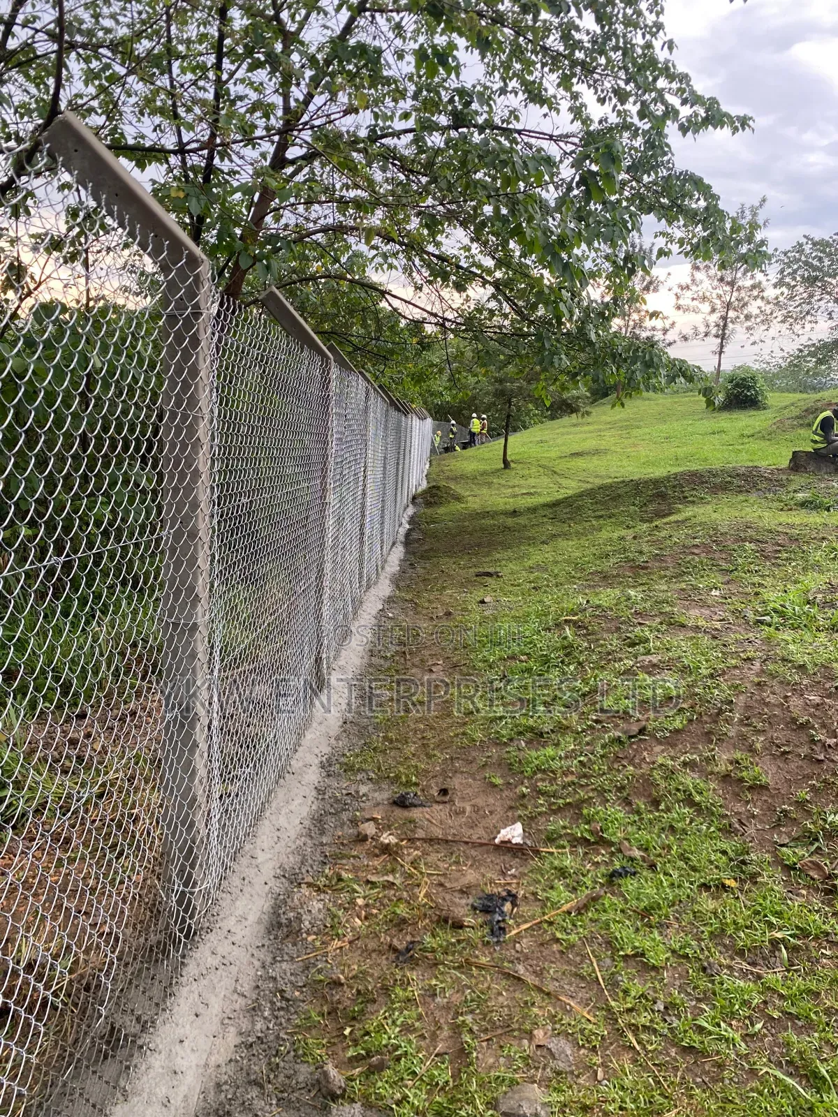 Chain Link Fence Construction