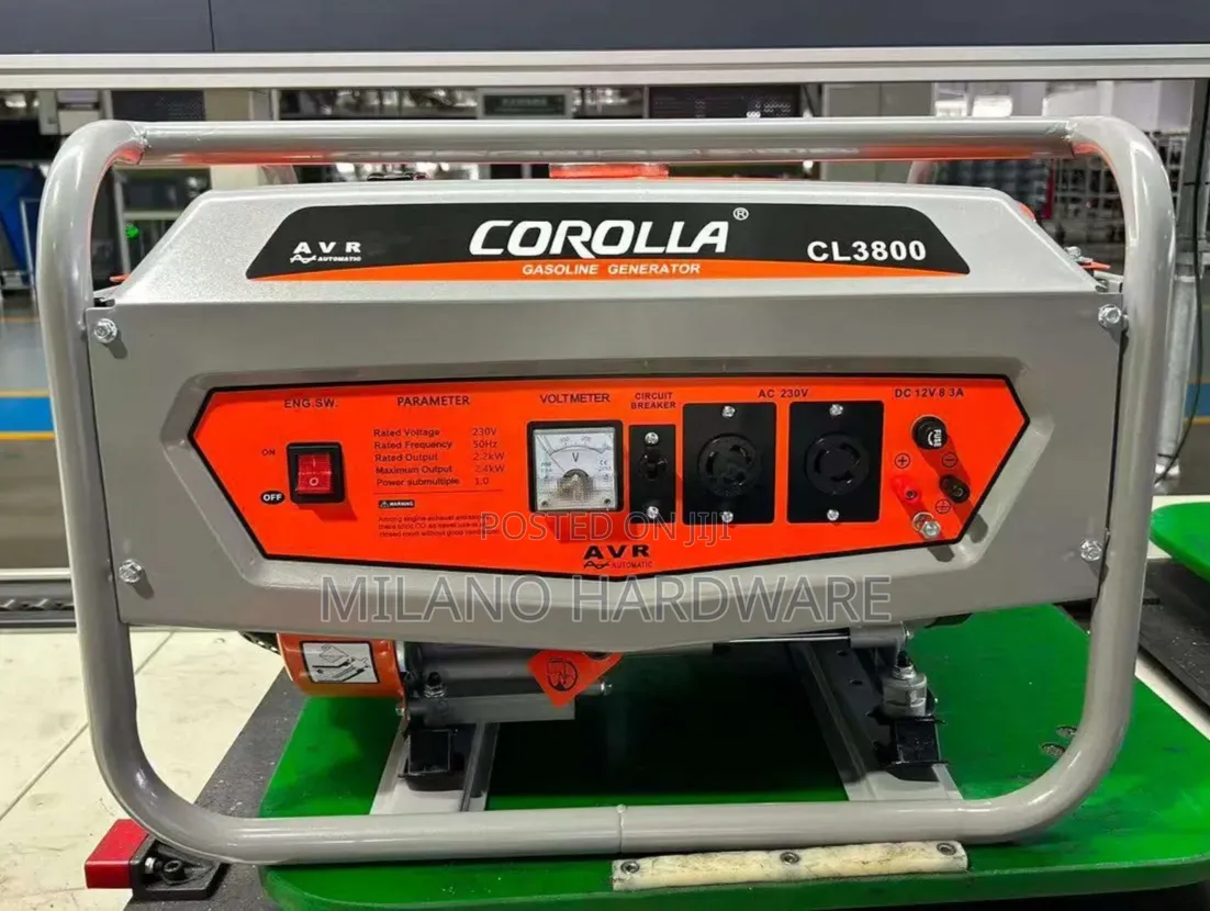Corolla CL3800 Gasoline Generator With an AVR System.