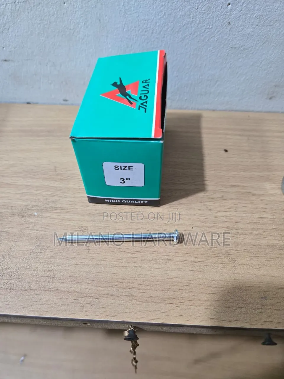 3-Inch Jaguar Hardened Steel Concrete Nail