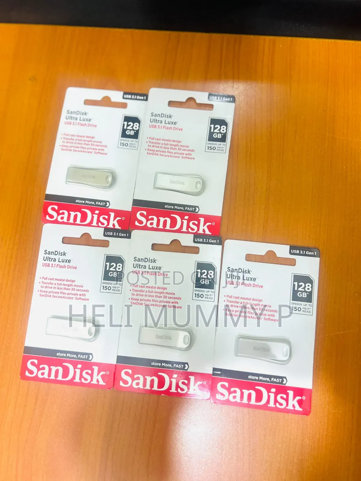 128GB SanDisk Ultra Luxe USB 3.1 Flash Drive .