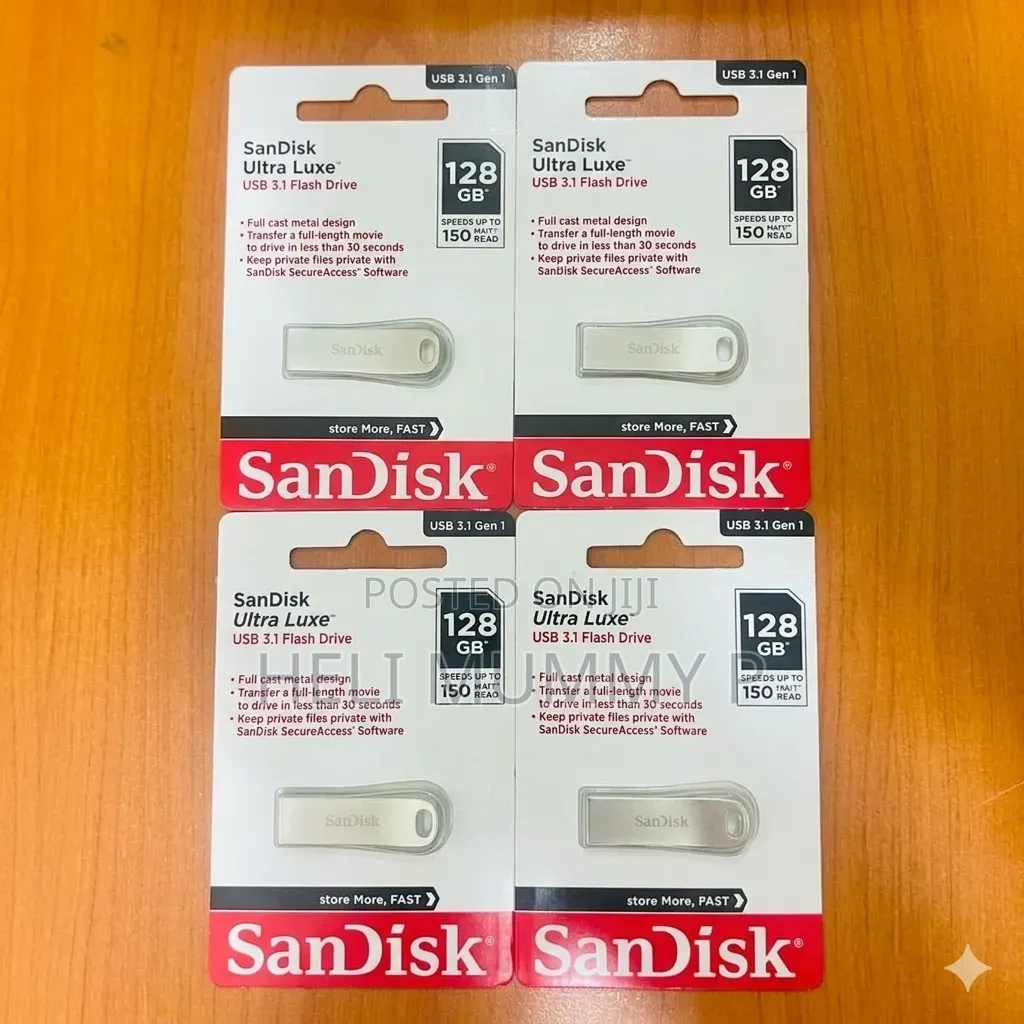 128GB SanDisk Ultra Luxe USB 3.1 Flash Drive .