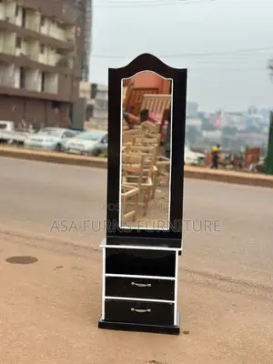 Bedroom Dressing Mirror Table - Storage Drawers