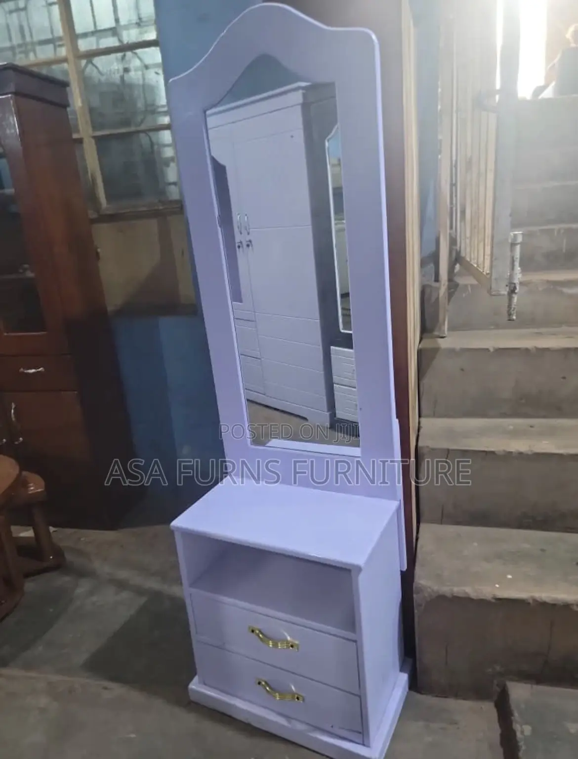 Bedroom Dressing Mirror Table - Storage Drawers