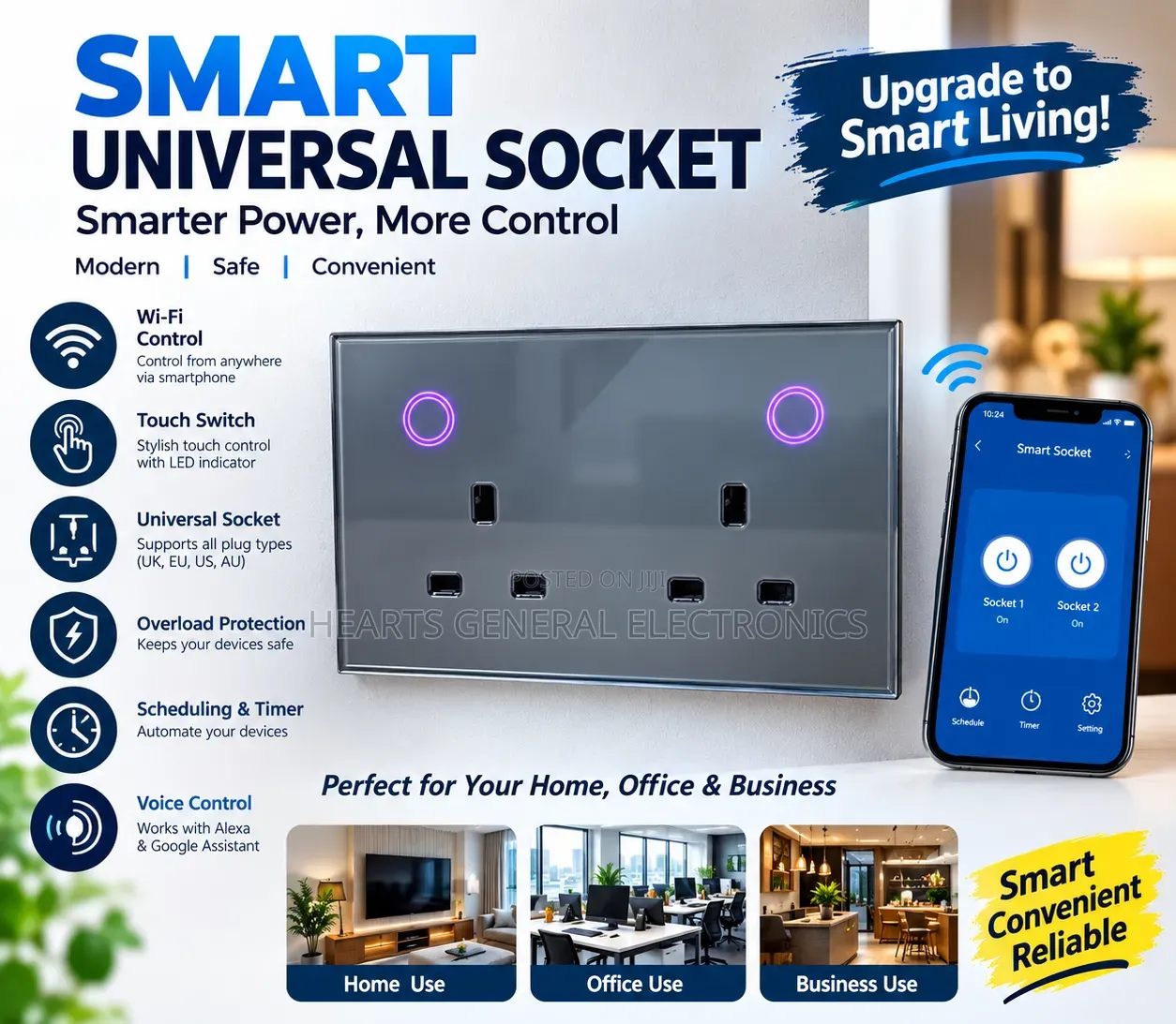 Wifi Smart Socket With Bluetooth