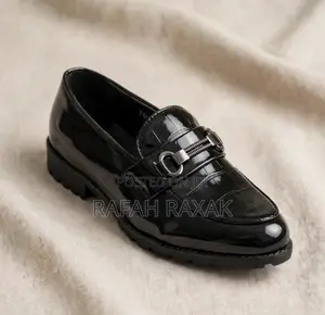 Classic Black Shinny Kid’s Loafers