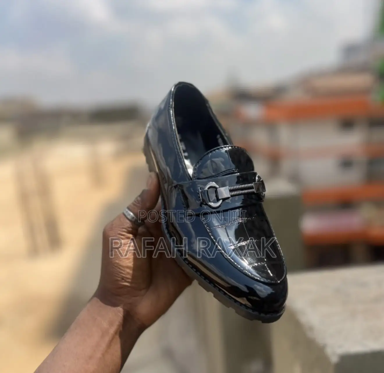 Classic Black Shinny Kid’s Loafers