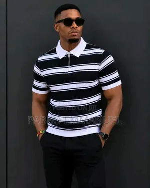 Striped Zipup Tees