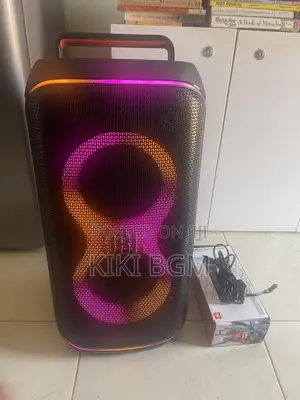 JBL Party Box 120. (USA) With Its Microphones