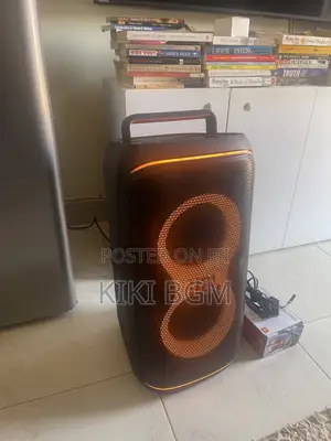 JBL Party Box 120. (USA) With Its Microphones
