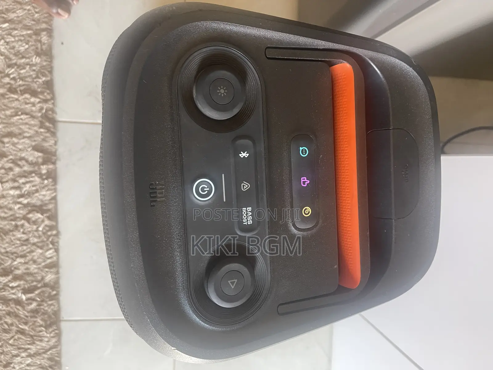 JBL Party Box 120. (USA) With Its Microphones