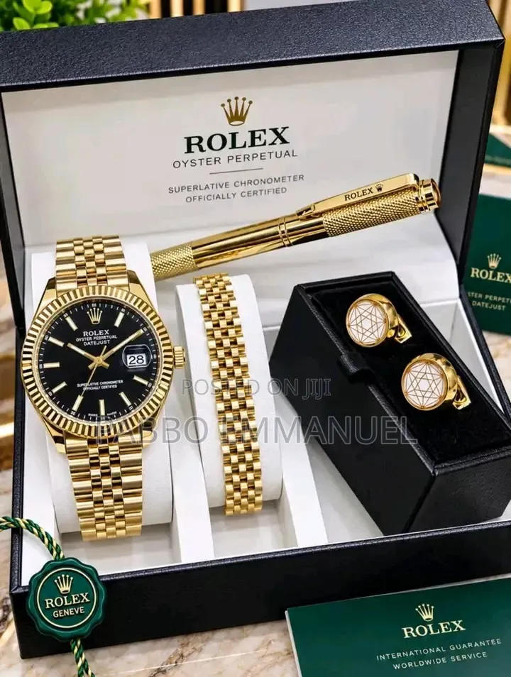 4 in 1 Rolex Hand Watch Set