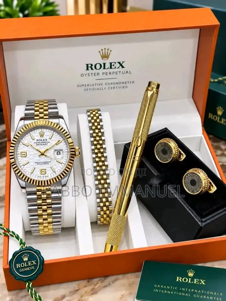 4 in 1 Rolex Hand Watch Set
