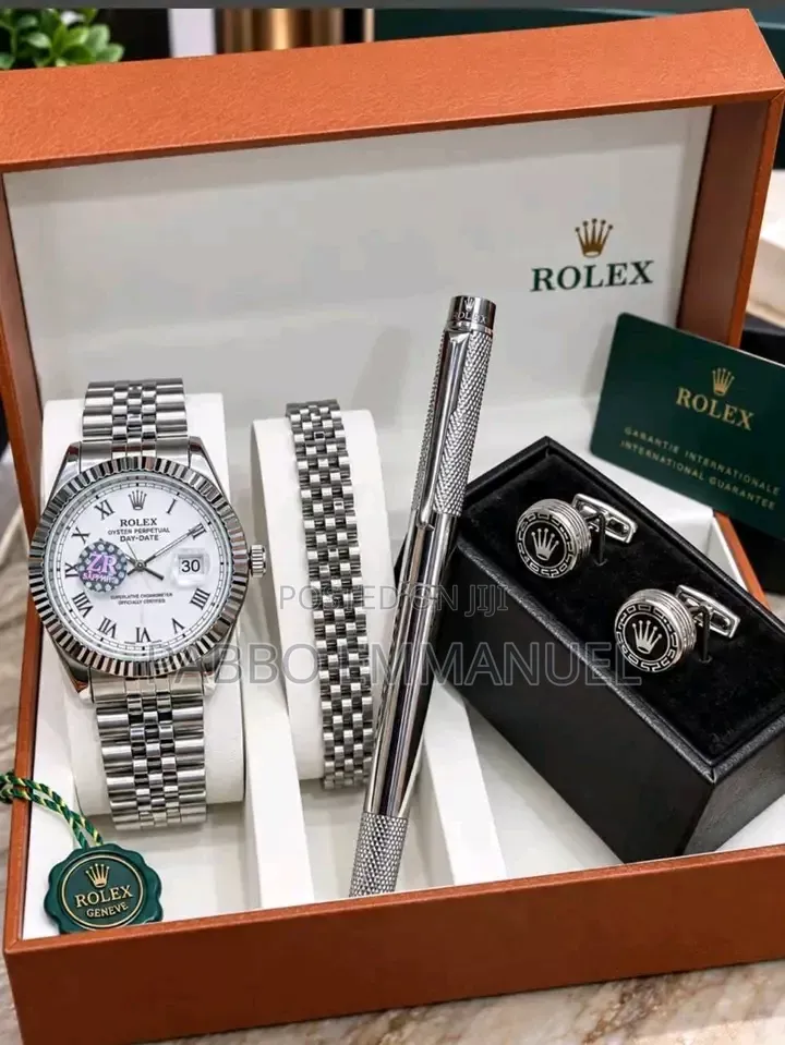 4 in 1 Rolex Hand Watch Set