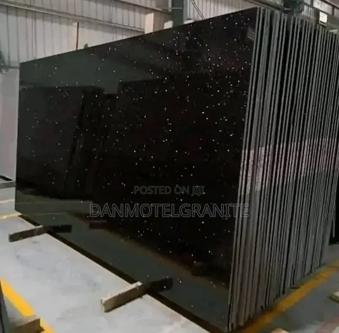 Premium Black Galaxy Granite Kitchen Worktop – Luxury Durability