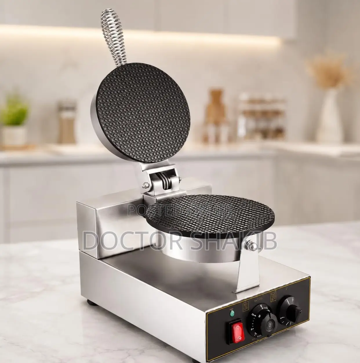Commercial Electric Waffle Cone Baker Machine